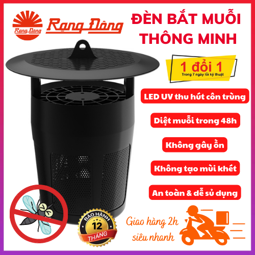 Đèn bắt muỗi rạng đông - máy bắt muỗi thông minh rạng đông dbm01 không tạo mùi, không gây ồn, an toàn -bảo hành 12 tháng