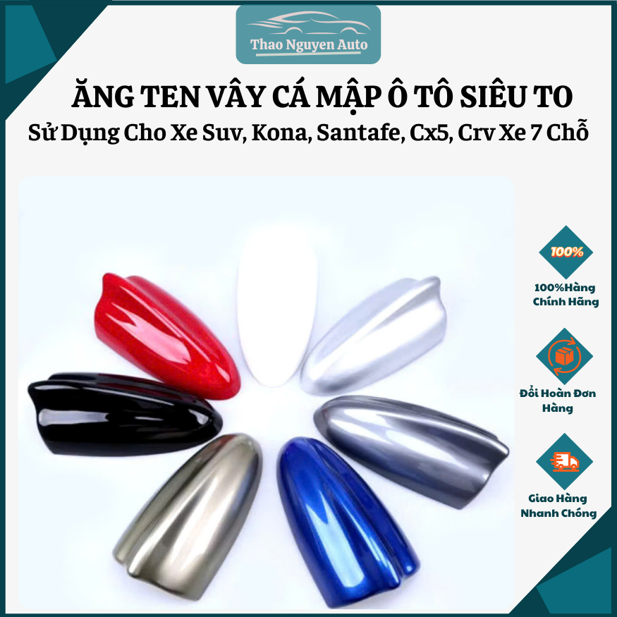 Ăng Ten Vây Cá Mập - Vây Cá Anten Oto Loại Chân Siêu To Cho Xe Ô Tô Suv, Kona, Santafe, Cx5, Crv Xe 