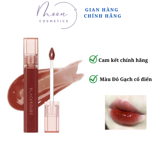 Son tint bóng black rouge half n half water glow hg08 - màu đỏ gạch