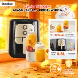 Combo 196 Nồi chiên không dầu dung tích lớn 6.5L AF65M-BK01A và cốc xay sinh tố cầm tay FP03T-WH01A - Hàng chính hãng