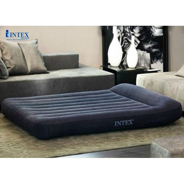 Đệm hơi đôi tích hợp bơm điện công nghệ mới 1m52 INTEX 64150, nệm 2 người nằm, tích hợp bơm điện, có gối đầu, hàng chính hãng bền bỉ - Bảo hành 12 tháng
