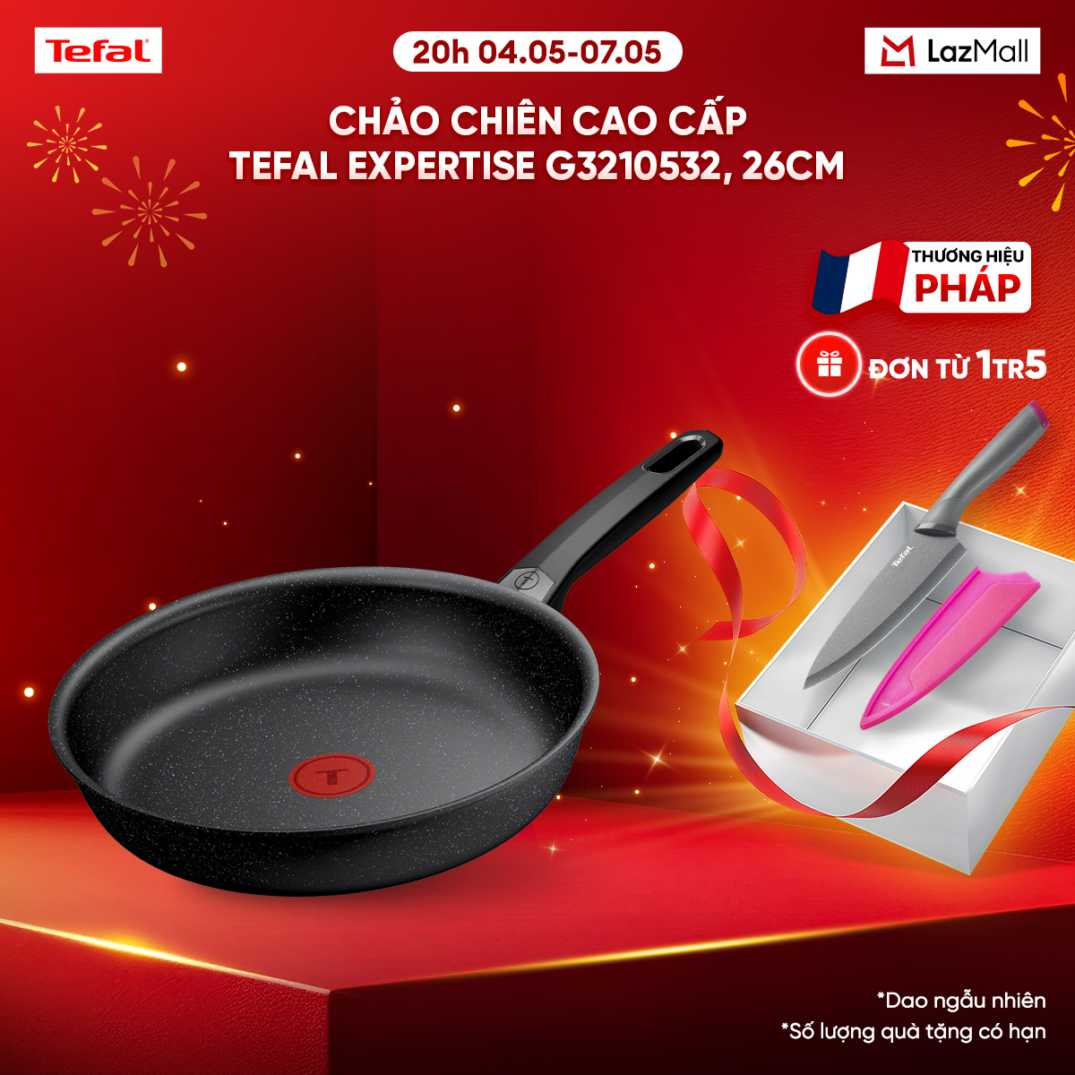 Chảo chiên cao cấp Tefal Expertise G3210532, 26cm