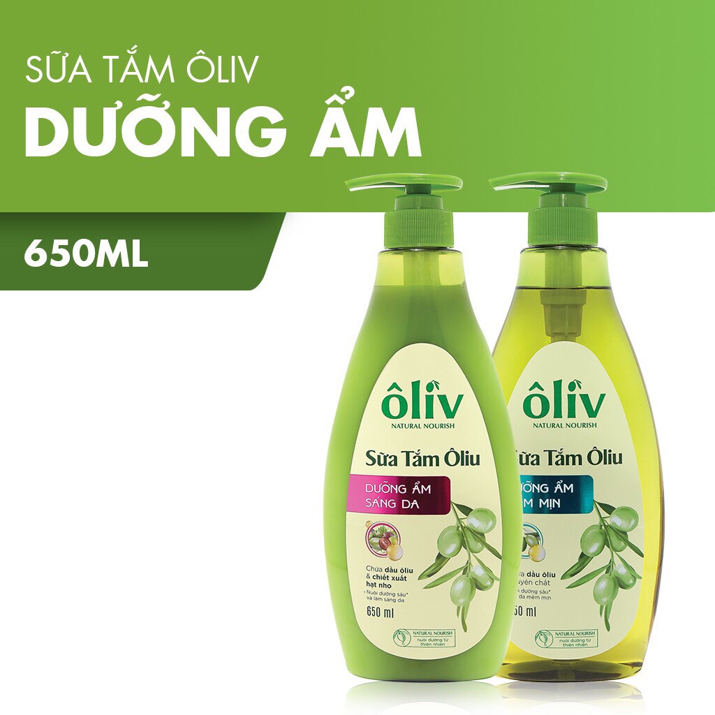 Sữa Tắm Ôliv Dưỡng Ẩm Sáng Da/ Mềm Mịn Hương Oliu 650ml