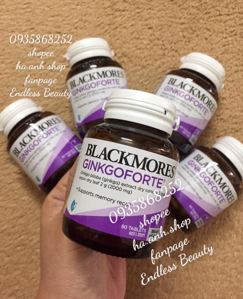 Bổ não Blackmores GinkgoForte 80 viên