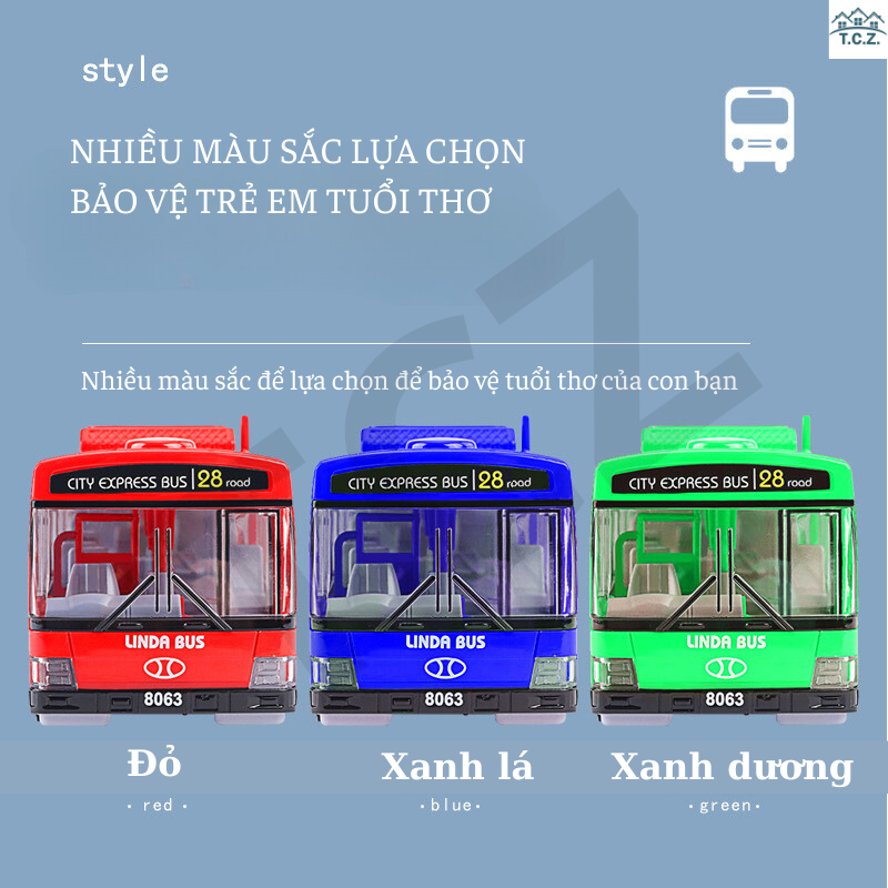 Xe buýt đồ chơi trẻ em, mô hình xe buýt trẻ em, xe buýt âm nhạc đồ chơi, đồ chơi bé trai, đồ chơi trẻ em,, chất liệu chống rơi