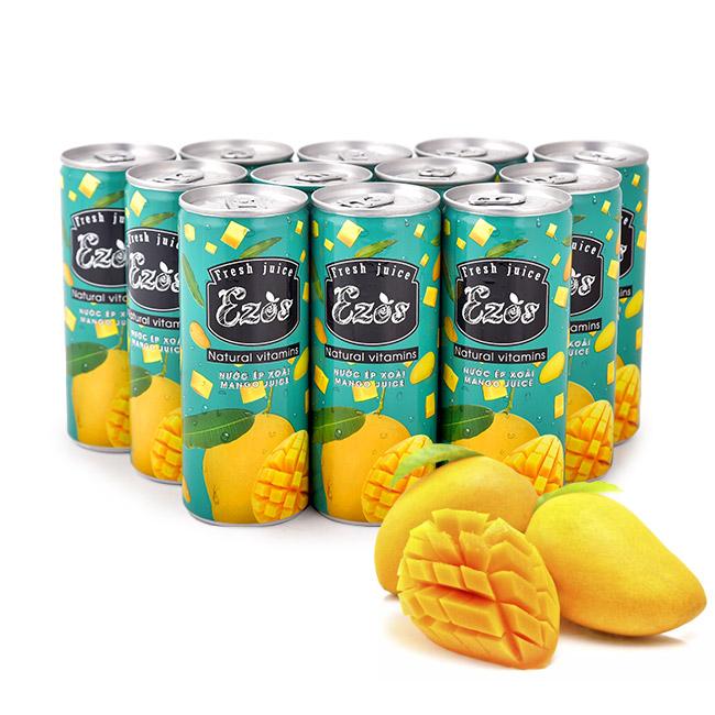 Nước ép xoài ezos lốc 12 lon x 240ml