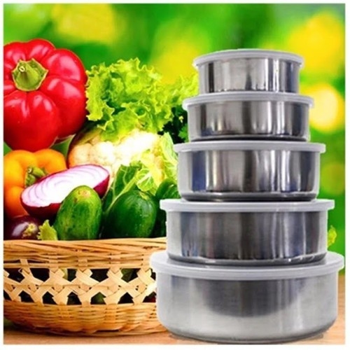 [XẢ HÀNG SIÊU RẺ] Bộ 5 hộp đựng thực phẩm inox có nắp cao cấp, Bộ 5 hộp Inox đựng thực phẩm có nắp để tủ lạnh, Bộ 5 hộp đựng thức ăn inox có nắp đẹp, Bộ 5 hộp đựng thực phẩm inox, Thố đựng thực phẩm, Thố, Hộp, Tô, Hop dung