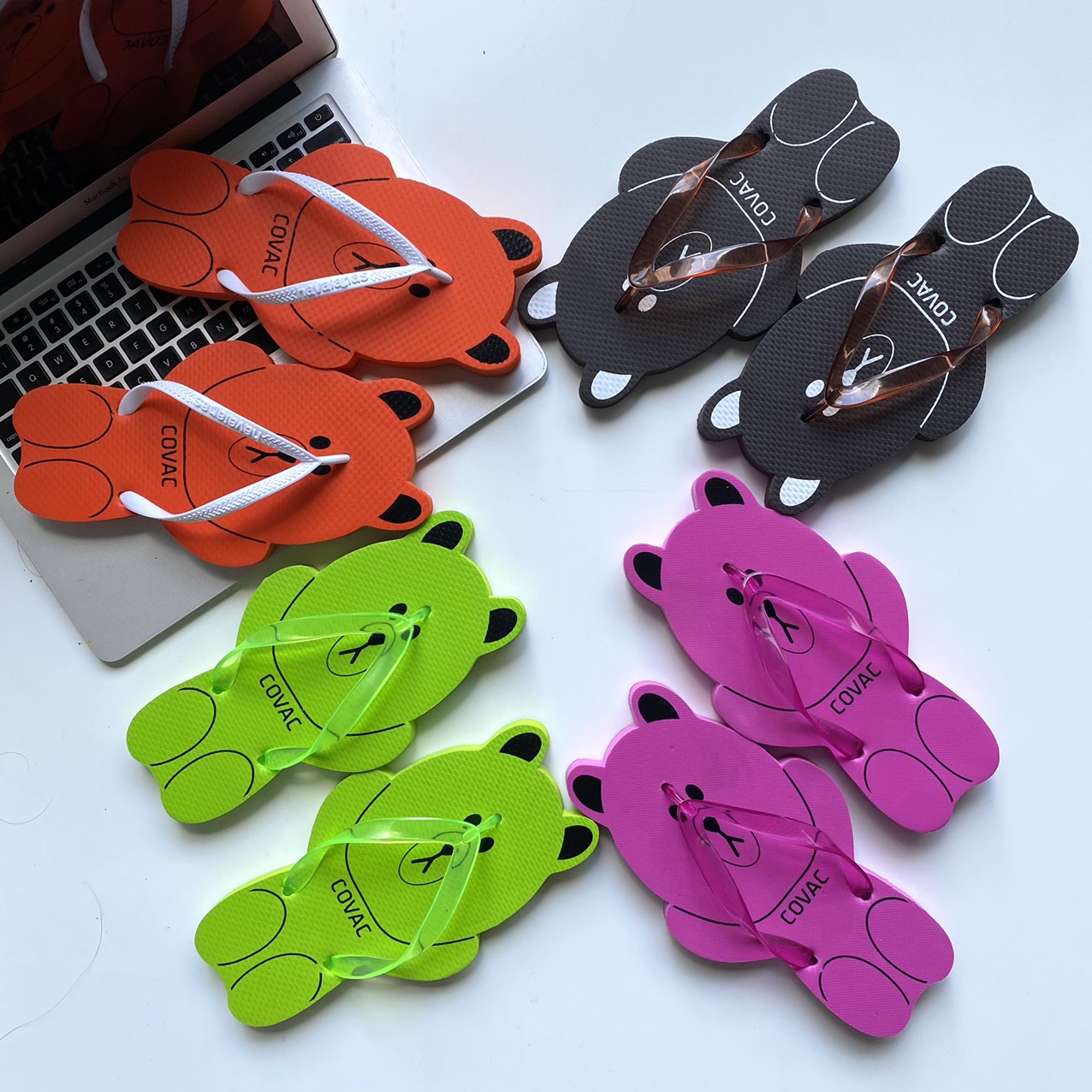 [HCM]Dép kẹp nữ gấu thời trang hot trien siêu dễ thương