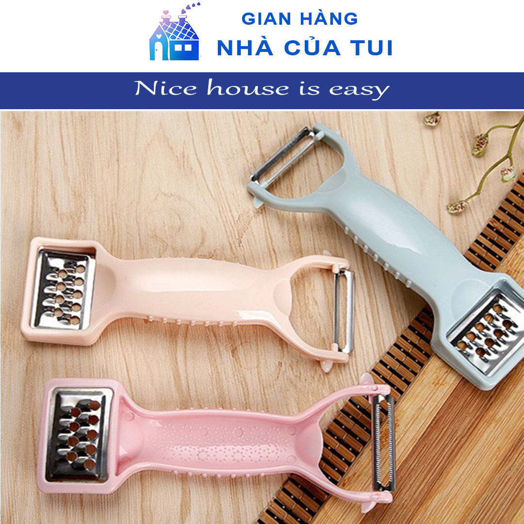 Nạo gọt bào rau củ 2in1 bằng nhựa lúa mạch