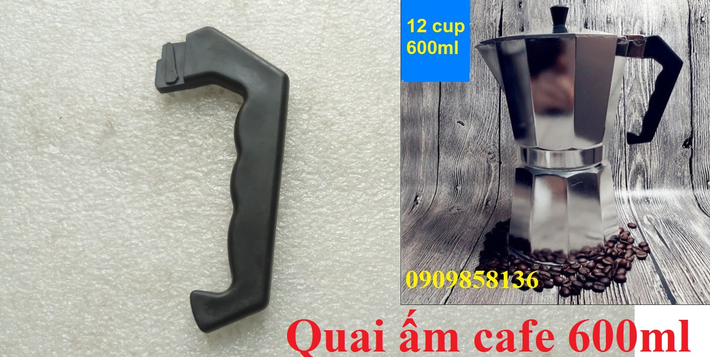 [HCM]QUAI ẤM CAFE MOKA POT BÌNH 600ml - TAY CẦM ẤM CAFE KIỂU Ý ẤM 600ml
