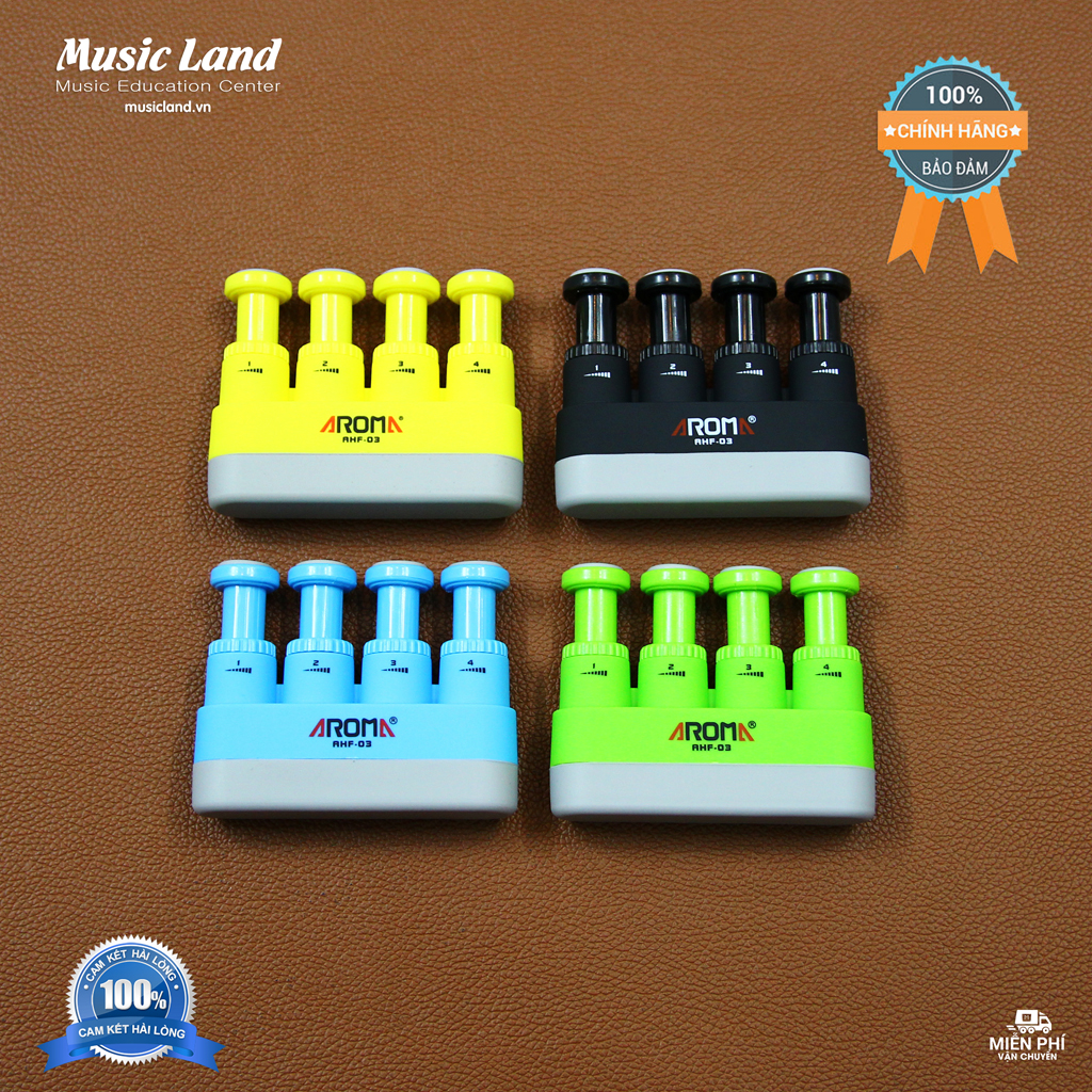 Máy tập lực ngón tay chơi đàn guitar aroma ahf-03 - chính hãng