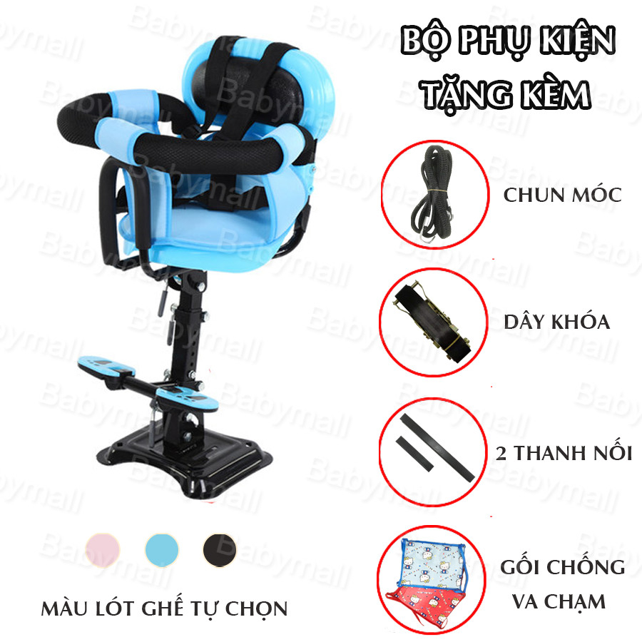 Ghế ngồi xe máy cho bé XN60 XN80 XN128 Ghế cho bé ngồi xe máy phù hợp cho xe ga Vision, SH, Lead, Vespa,Xe điện các loại - 2