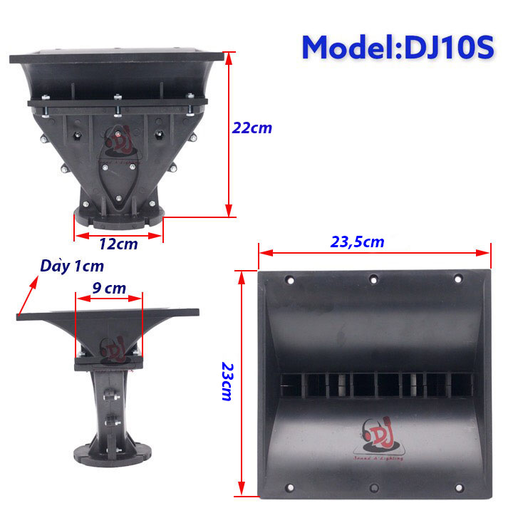 họng loa array phểu loa 01 cái họng loa nhựa 23X23 phểu loa trep hong loa array hong loa trep 750 loa treb array