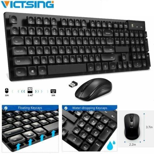 (xã kho 3 ngày )Combo Bàn Phím và Chuột không dây - Bộ bàn phím chuột - Bàn phím Mini không dây - Bàn phím máy tính laptop và chuột  Victsing