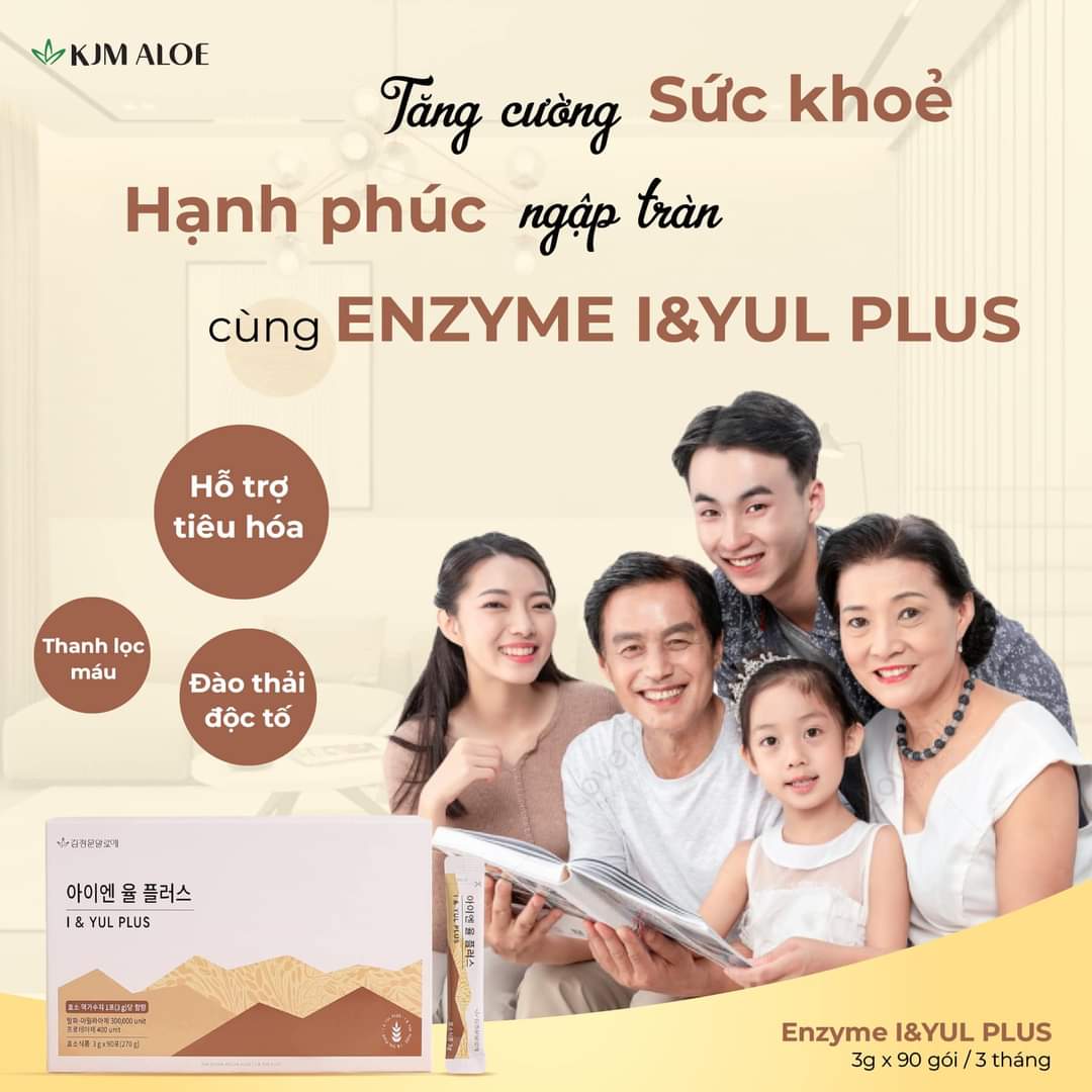 Enzyme I & Yul Plus Kjm Aloe Detoxification and Increase Resistance (2.5g X 30 Packets) 1 Month Course - Individual Packets