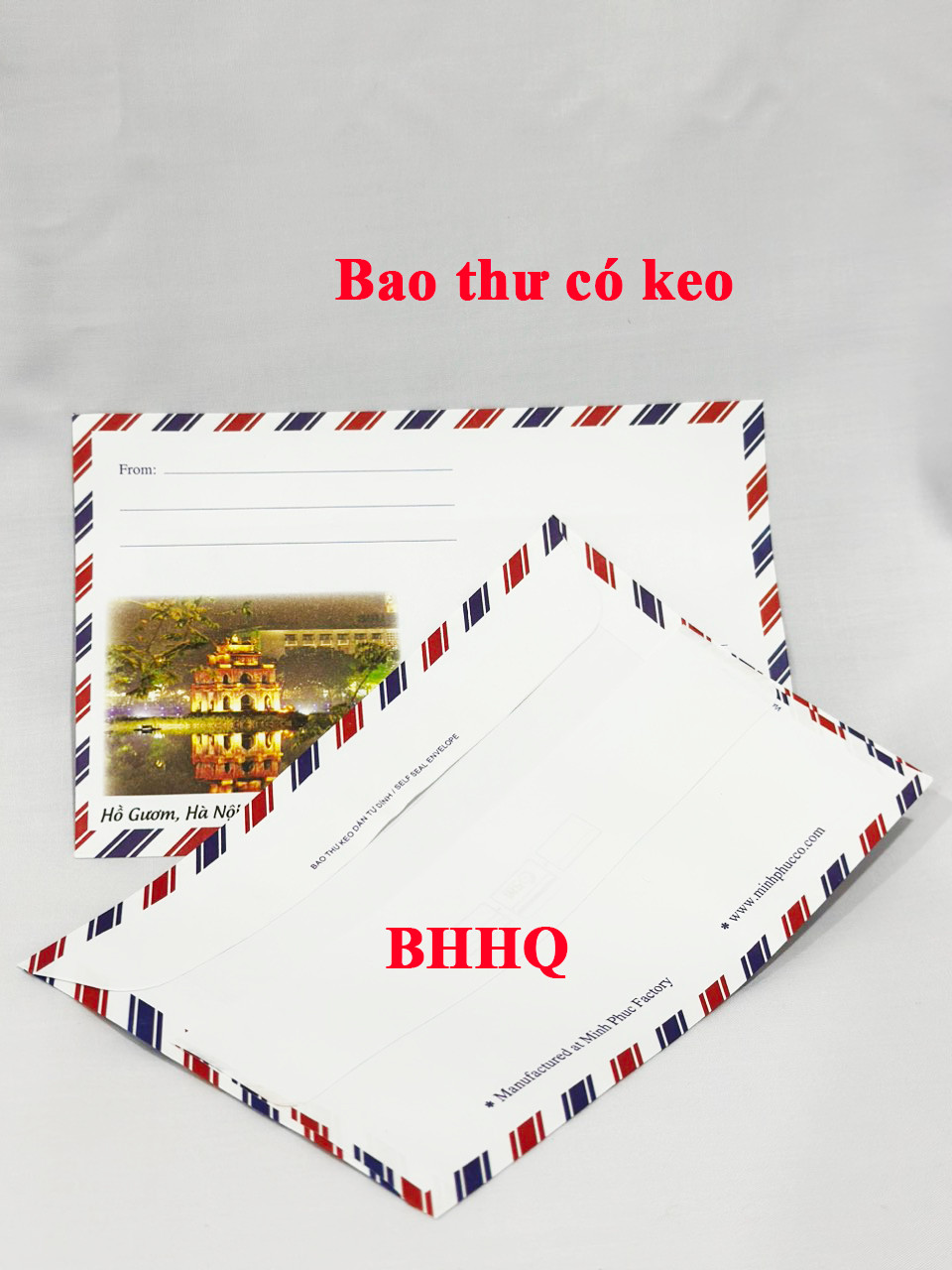 20 cái bao thư sọc có keo minh phúc.