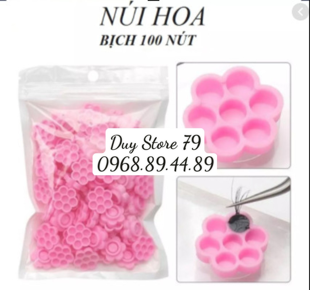 Nút hoa tạo fan đựng keo