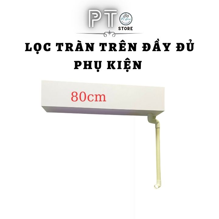 Lọc tràn trên bể cá 4 ngăn 80cm đày đủ phụ kiện