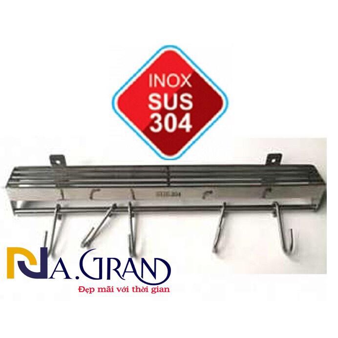 Kệ Cài Dao Kéo CÓ Móc TREO Thớt Xoong Nồi 100% INOX 304 cài được tất cả các loại dao to nhỏ móc treo xoong nồi cứng dày hàng đặt xưởng