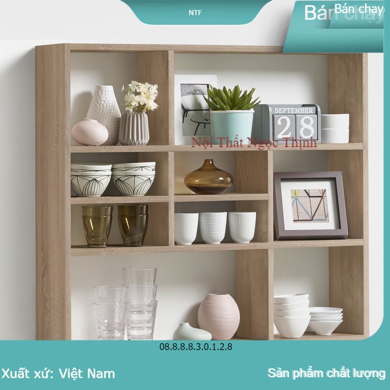 [XẢ KHO] kệ sách treo tường cao cấp kích thước 900x900x200mm dể dàng lắp ghép kết nối ngàm âm dương (có video đính kèm)