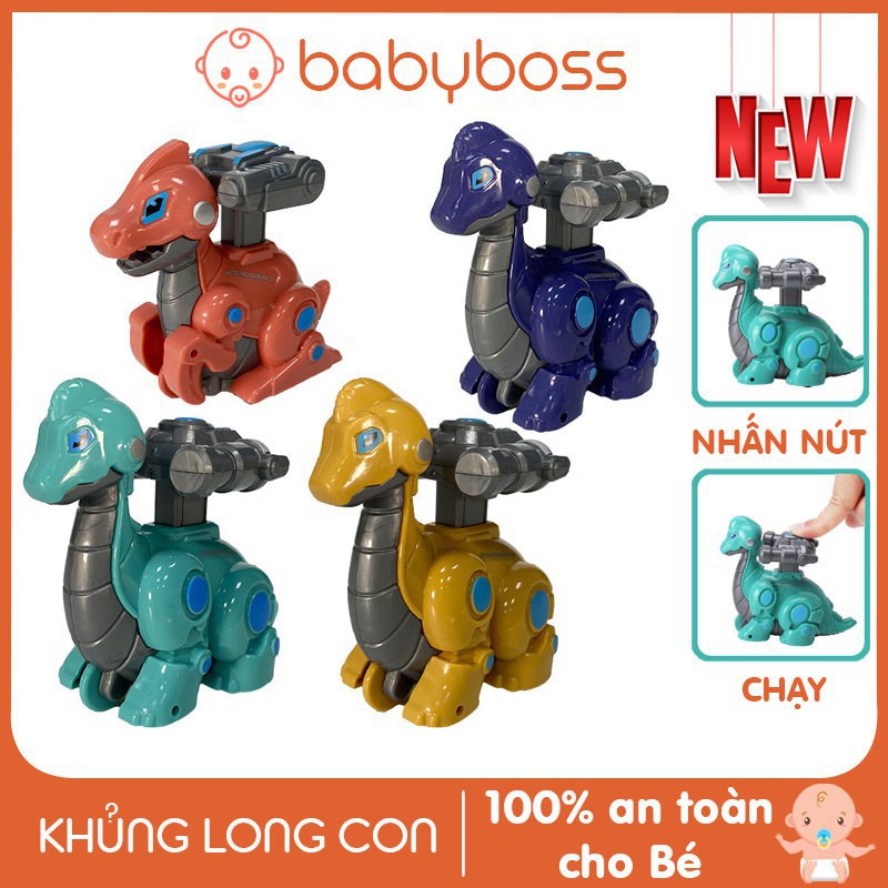 Đồ chơi vui nhộn khủng long tinh nghịch đáng yêu cho bé chạy dây cót - babyboss