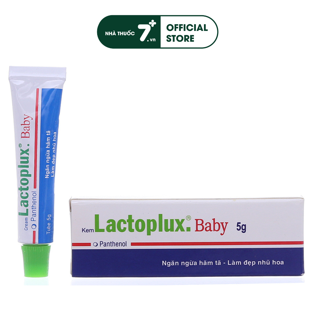 Kem bôi ngăn ngừa hăm tã cho bé, làm mềm da, nhũ hoa cho mẹ Lactoplux baby Thiên Khánh tube 5G