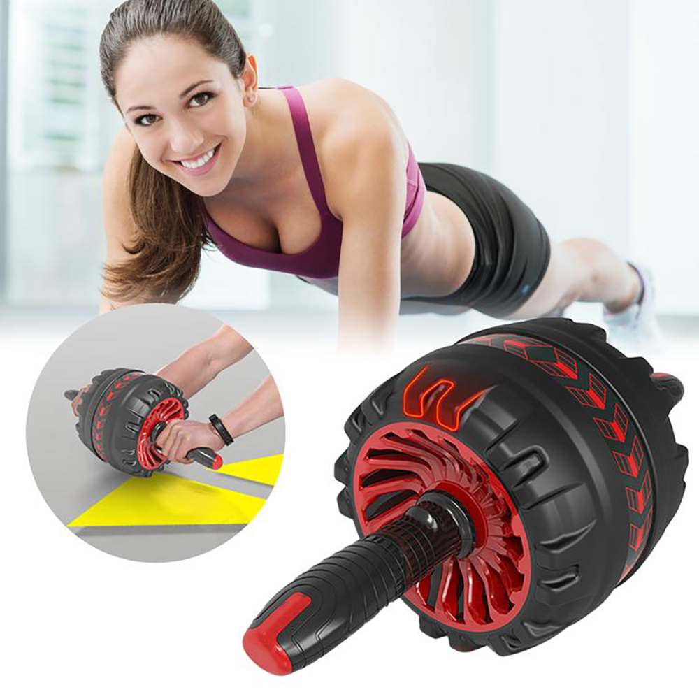 [HCM](Hỗ Trợ Tập Bụng Cơ) Con lăn tập bụng AB Roller có lò xo trợ lực GoodFit GF600AB Dụng Cụ Tập Gym Tại Nhà Tập Cơ 6 Múi Săn Chắctạo lực đối kháng và tăng áp lực hơn cho vùng bụng.(Hàng Chất Lượng Cao)