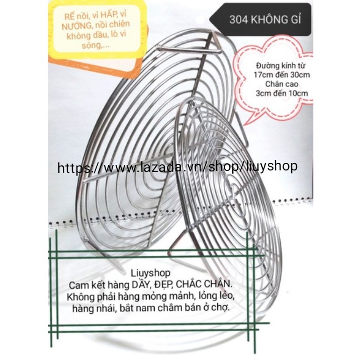 Vỉ hấp, nướng tròn vuông inox đa năng SUS 304 bền, đẹp, chất lượng!_Liuyshop_Nhận đặt hàng theo yêu cầu