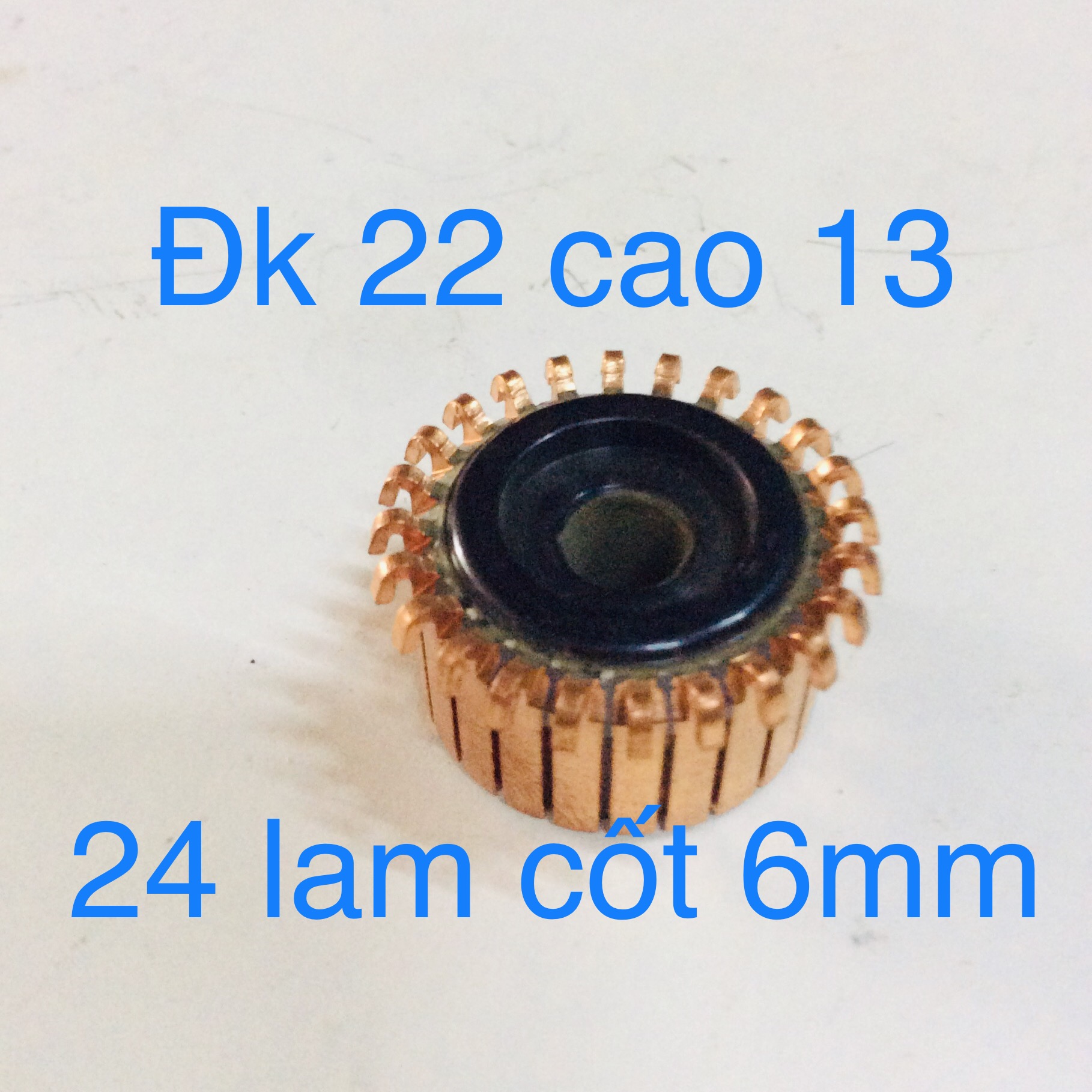 Cổ góp 24 lam cốt 6mm đk 22 cao 13 dùng cho máy xay sinh tố