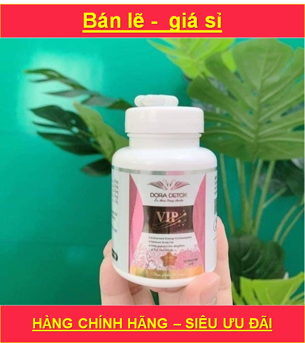 Viên uống Dora detox VIP giảm cân hiệu quả không gây cảm giác mệt mỏi + KÈM QUÀ , hàng chính hãng giá siêu ưu đãi.