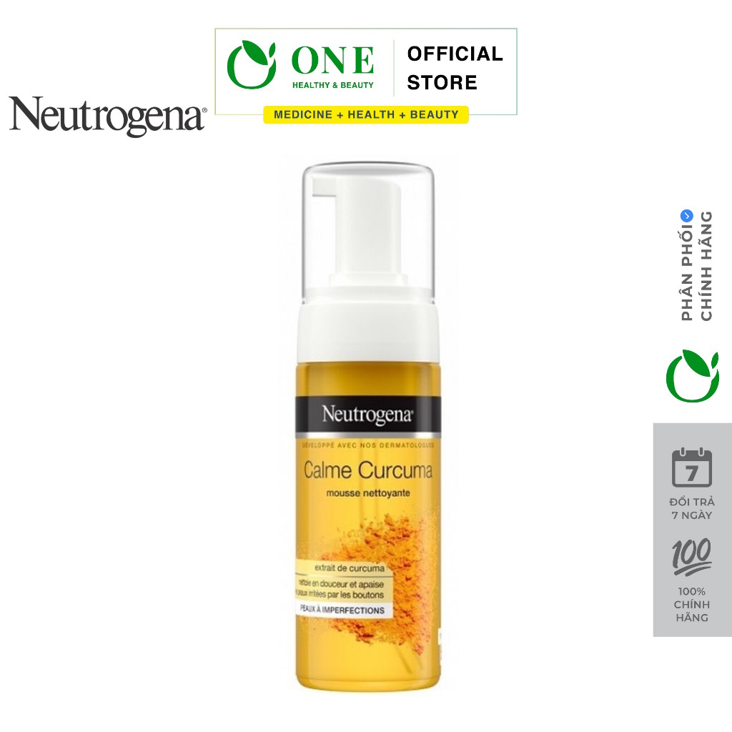 Sữa Rửa Mặt Tạo Bọt Tinh Chất Nghệ Neutrogena Calme Curcuma 150ml