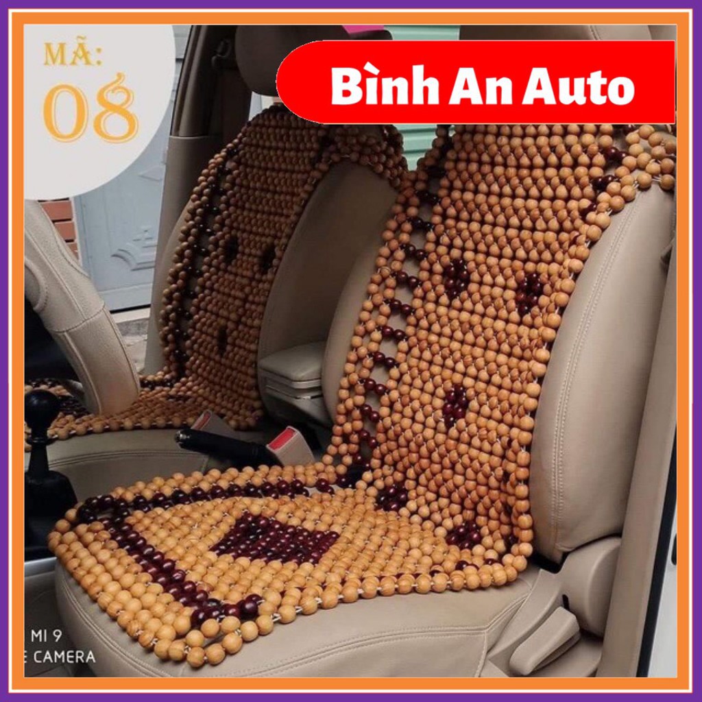 Lót ghế gỗ hạt thông hoa văn cao cấp