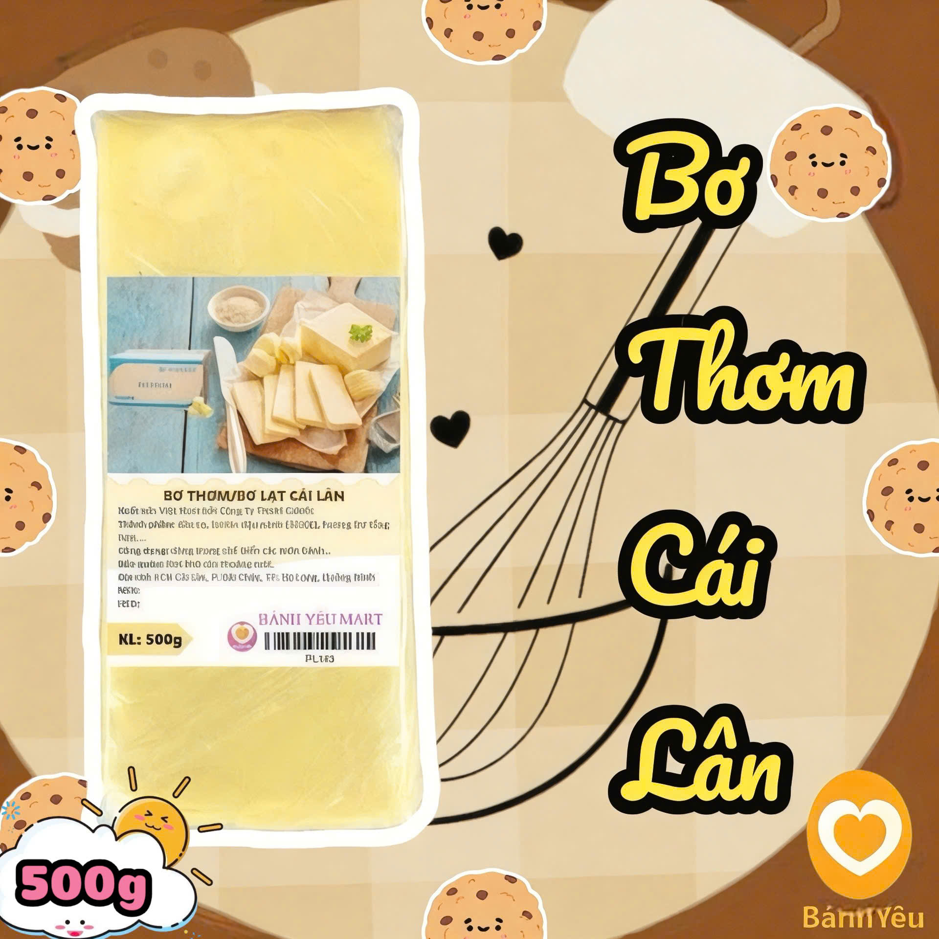 Bơ Thơm/Bơ Lạt/Margarine Cái Lân 500g/ Bơ Mặn youmy 1kg/ Bơ Sệt youmy 1kg/ làm bánh,nấu ăn