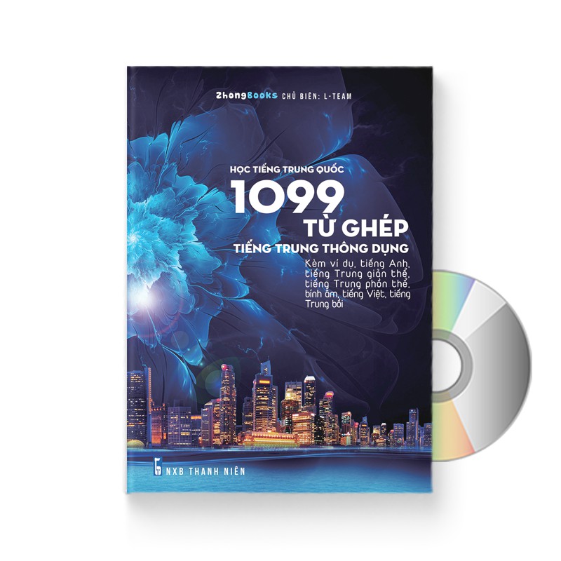 Sách - 1099 từ ghép tiếng trung thông dụng + dvd quà tặng