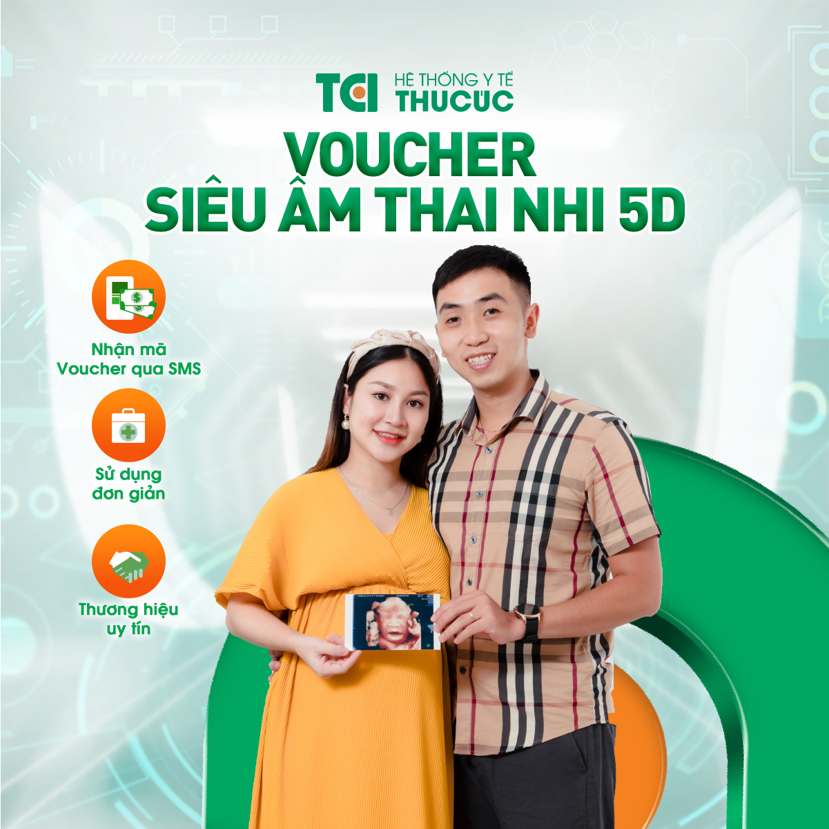 Evoucher(Hà Nội) - Siêu âm thai nhi 5D - Bệnh Viện Đa Khoa Thu Cúc