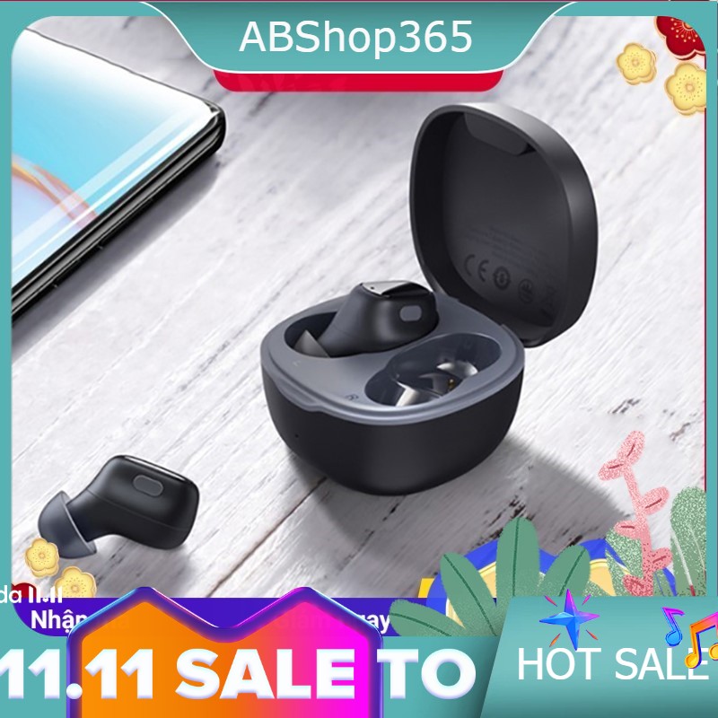 Baseus WM01 ( 2 tai ) / Baseus A03 ( 1 tai ) Tai Nghe Bluetooth Tai Nghe Không Dây Thể Thao TWS Blue