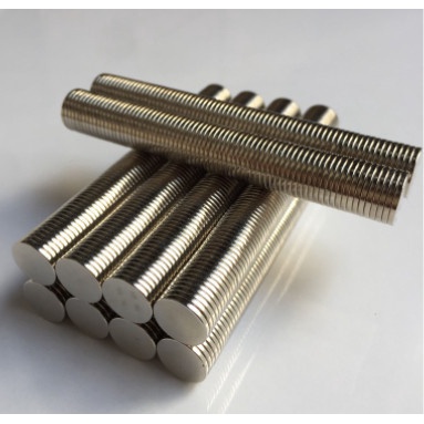10 viên nam châm trắng đất hiếm 15x1.5mm - n35 siêu mạnh