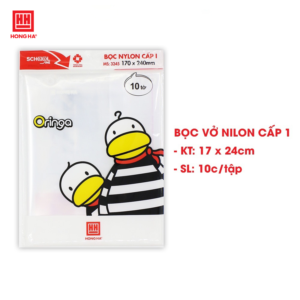 Bọc vở ni lông cấp I Hồng Hà (170x240mm) - 3245