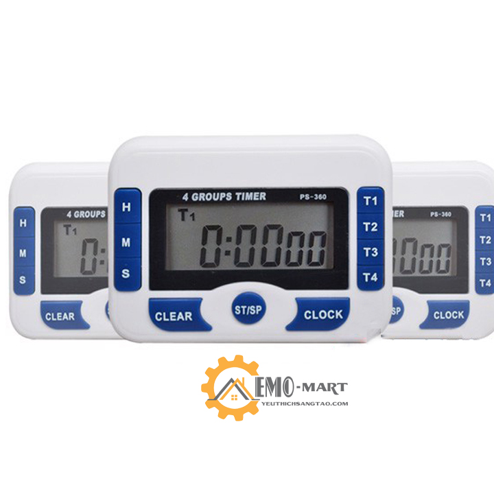 Đồng hồ bấm giờ đếm ngược điện tử 4in1 PS-360
