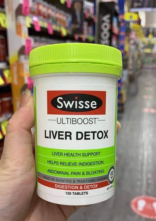 Swisse Ultiboost Liver Detox 120 Tablets - Thải độc gan Swisse