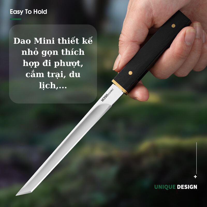 Dao Mini nhỏ gọn thích hợp mang theo khi đi phượt, cắm trại, du lịch,.. - Dư Dư