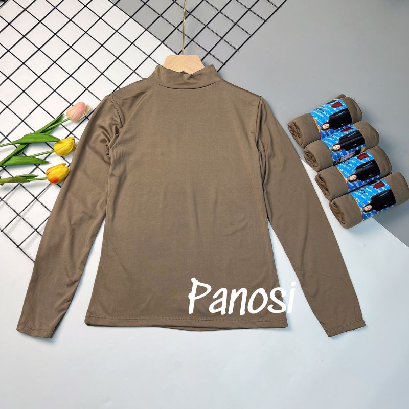Áo giữ nhiệt nữ cổ cao 3cm áo thu đông nữ siêu co giãn, mặc thoải mái Panosi - A510