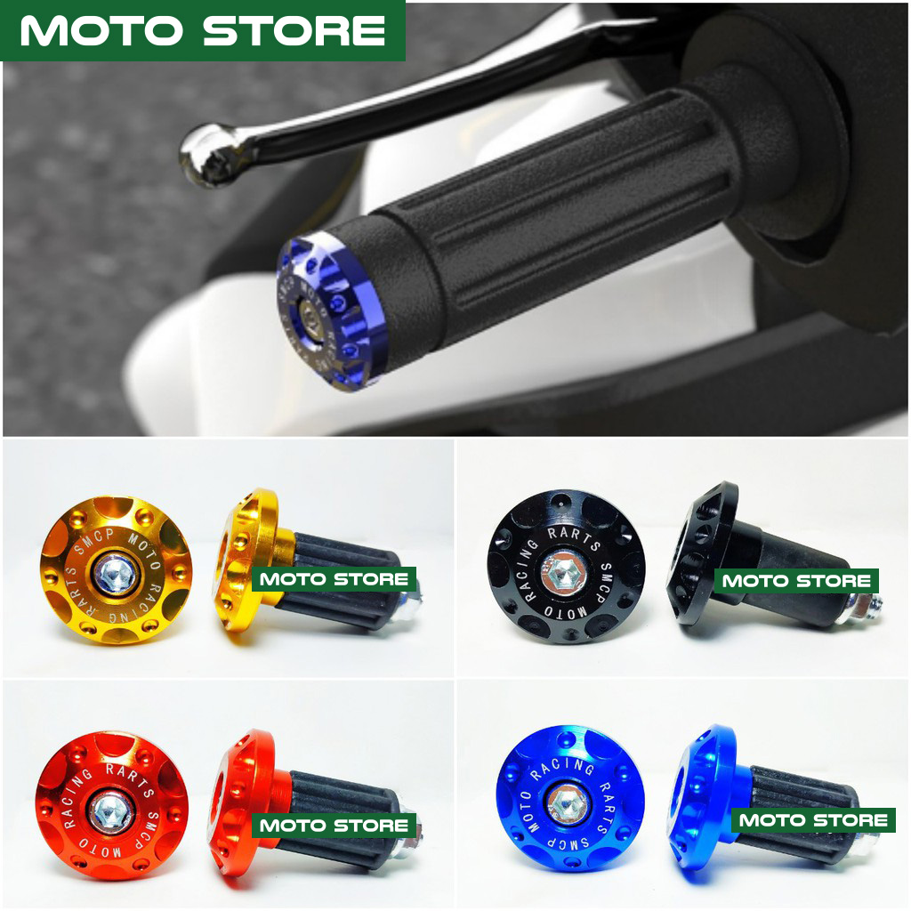 Gù tay lái nhôm cnc moto racing - giá 1 đôi