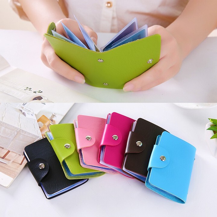 Ví 12 ngăn đựng thẻ căn cước, thẻ ATM, thẻ sinh viên,,,,, bằng da PUMO cao cấp