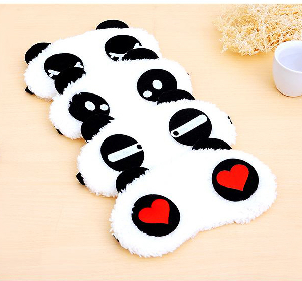 [HCM]Tấm bịt mắt ngủ hình gấu panda dễ thương chất liệu bông mềm mại , dây thun co giãn tốt - Miếng che mắt ngủ hiệu quả