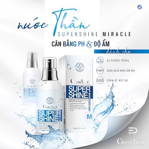 [Hoàn Tiền 8%]Nước thần căng bóng da CosmeHeal Supershine Miracle