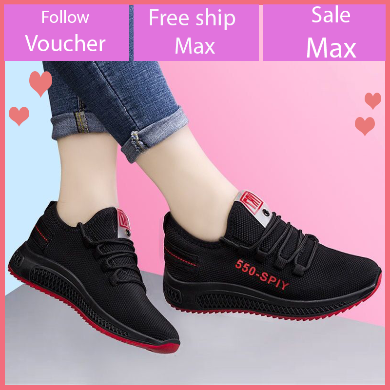 Giầy thể thao nữ, giày sneaker nữ buộc dây V202