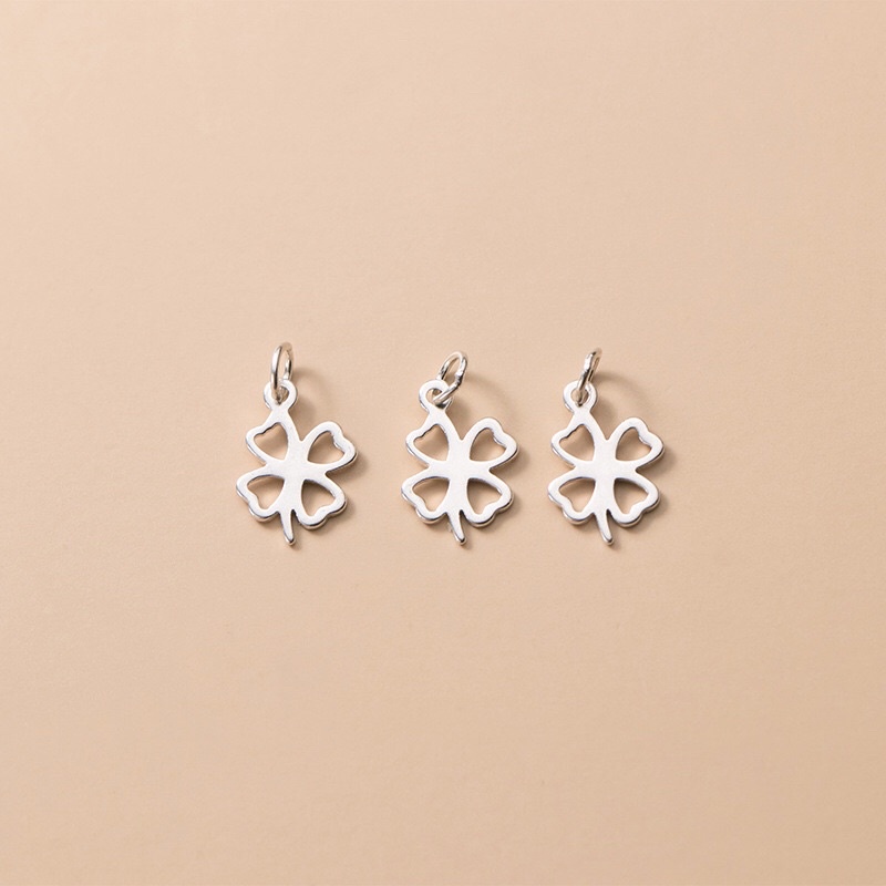 Charm bạc cỏ 4 lá xinh xắn - mh336