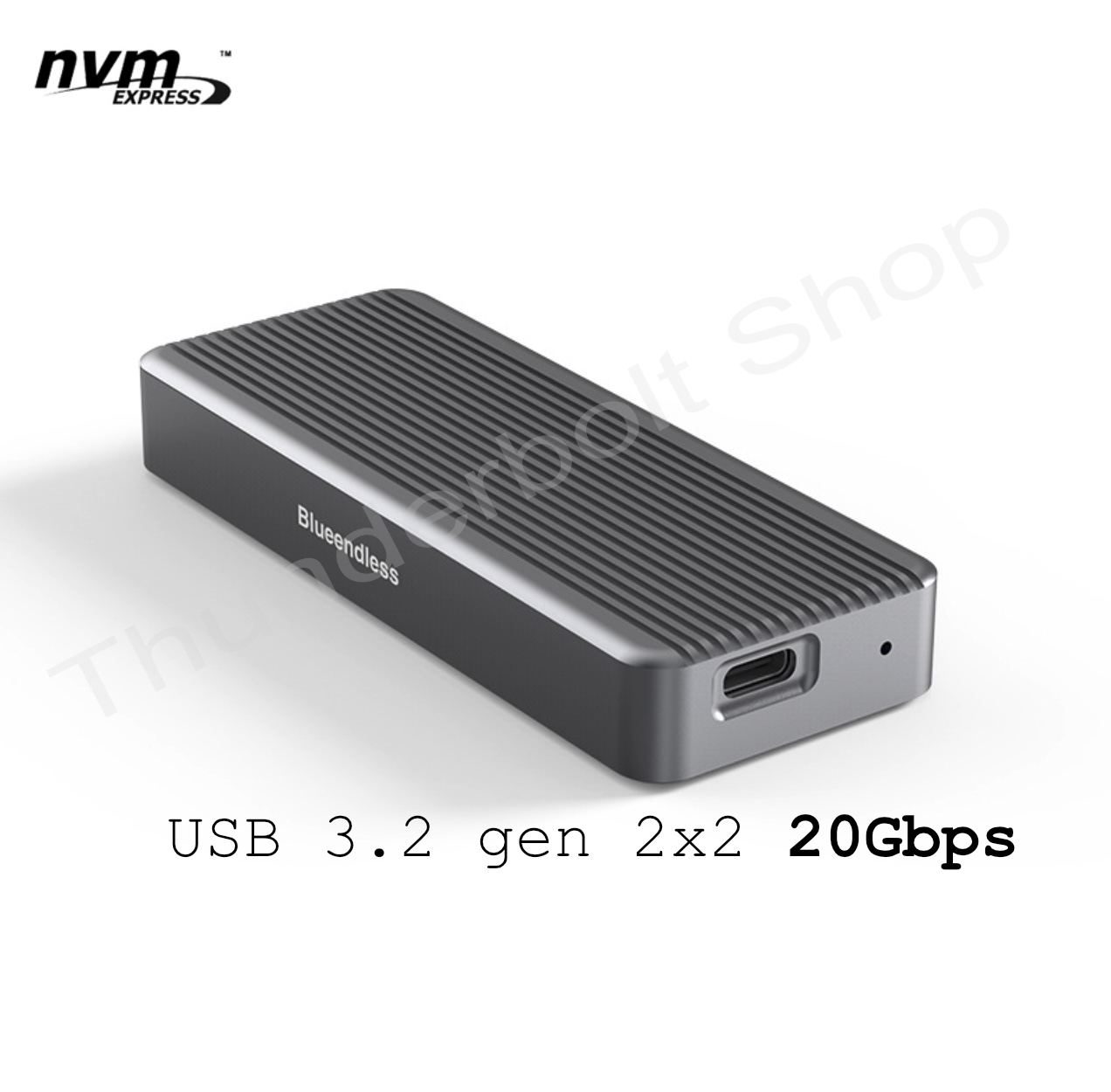 Box ổ cứng ssd nvme m.2 chuẩn usb 3.2 gen 2x2 20gbps tốc độ cao - blueendless