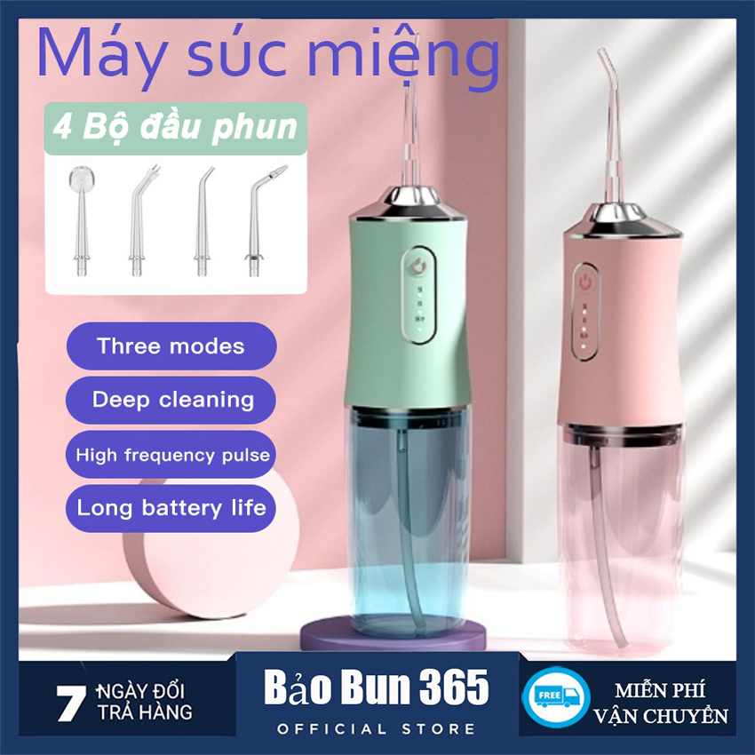 Tăm Nước Vệ Sinh Răng Miệng Oral Irrigator Bản Quốc Tế Chuẩn Châu Âu